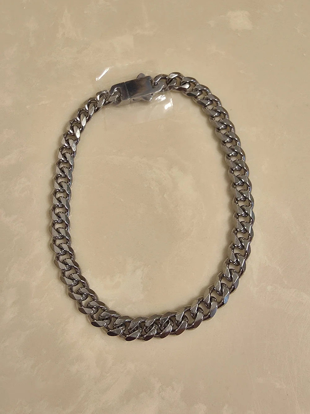 Men's Silver Chain Necklace - Sleek Stainless Look